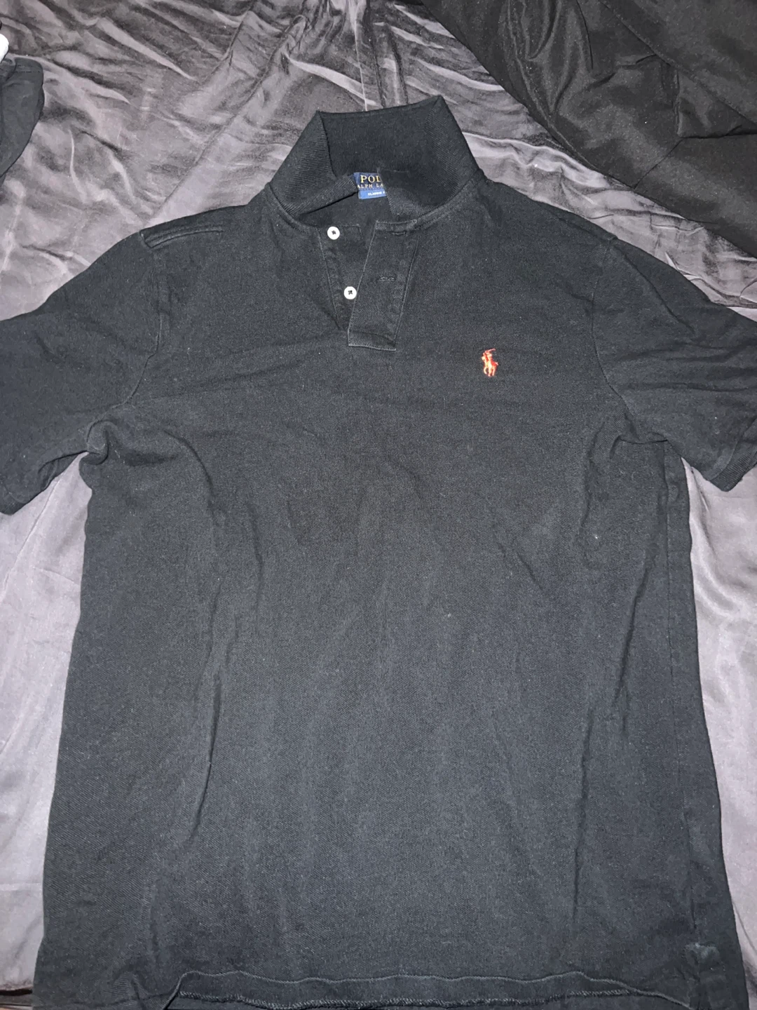 Ralph Lauren Polo Shirt - Classic Fit, Black, Size M