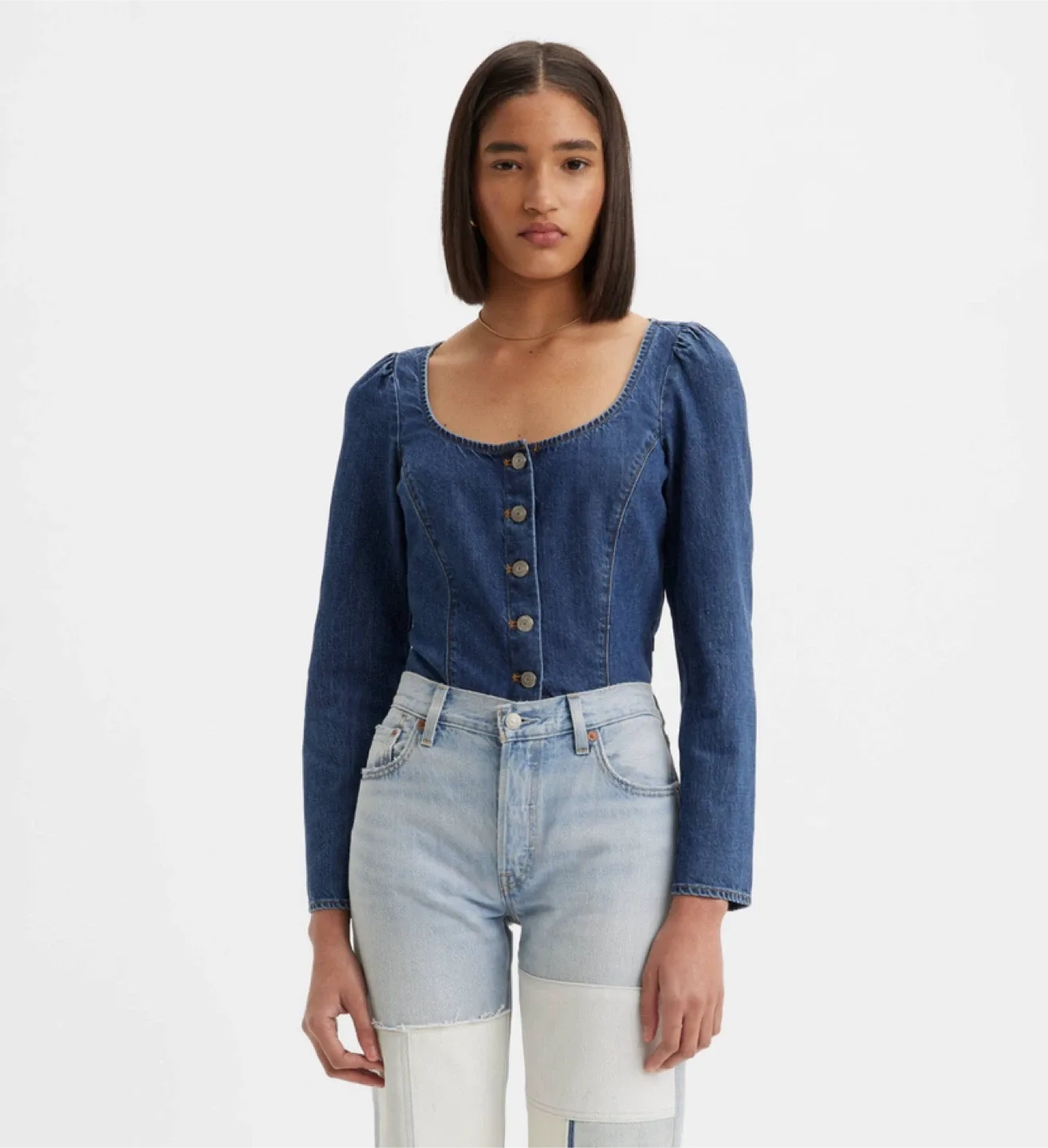 LEVIS Denim Top/ Size M/ Never Worn