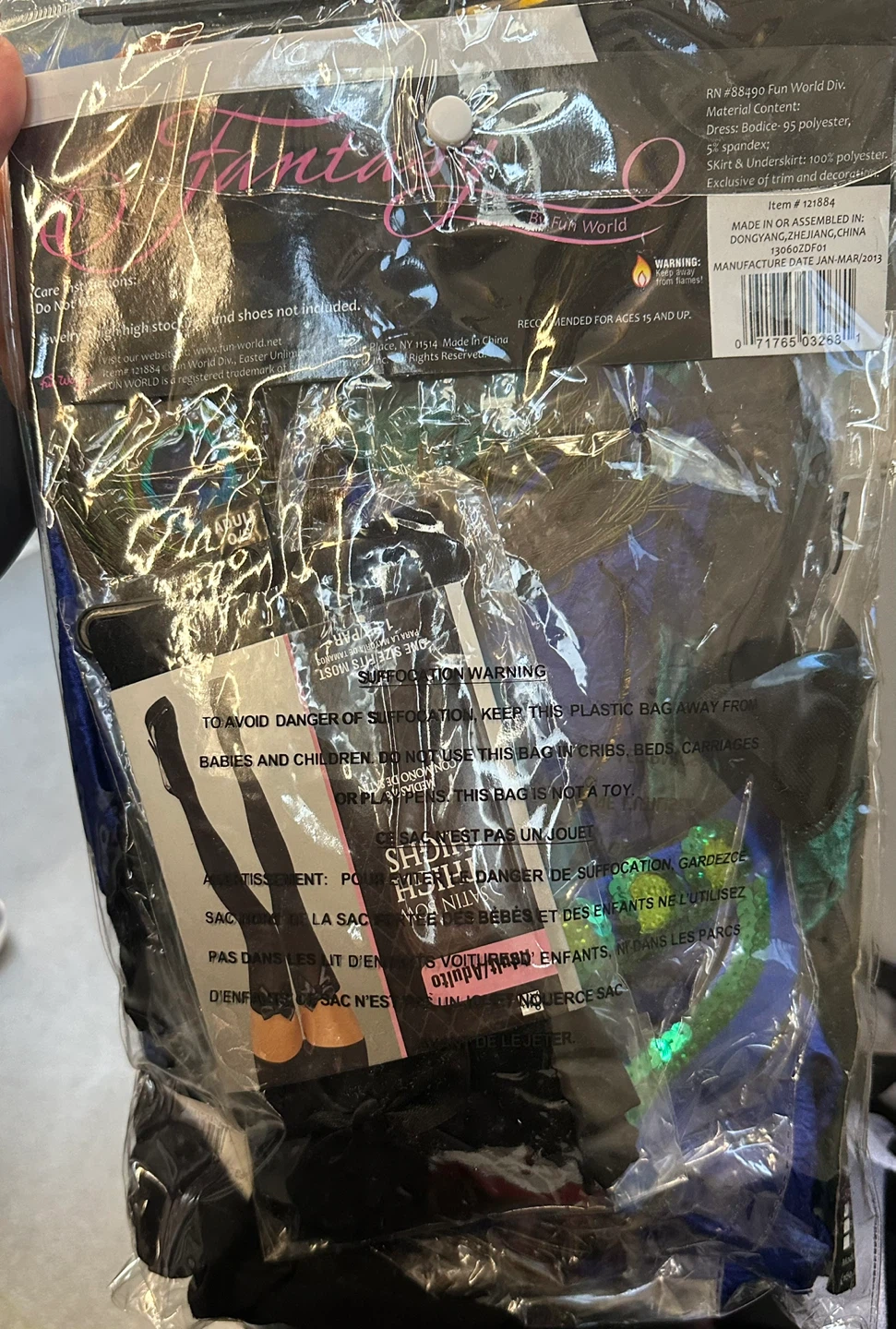 Midnight Peacock Costume, Size XS - photo 4