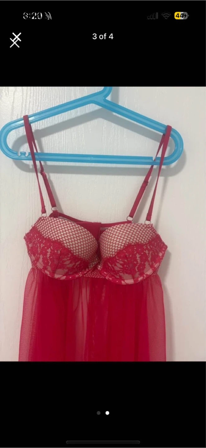 Victoria's Secret Red Babydoll - Size 34B - photo 2