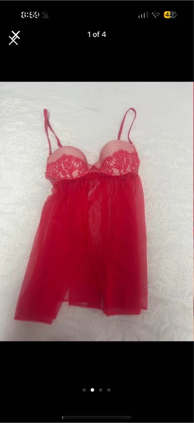 Victoria's Secret Red Babydoll - Size 34B - photo 4