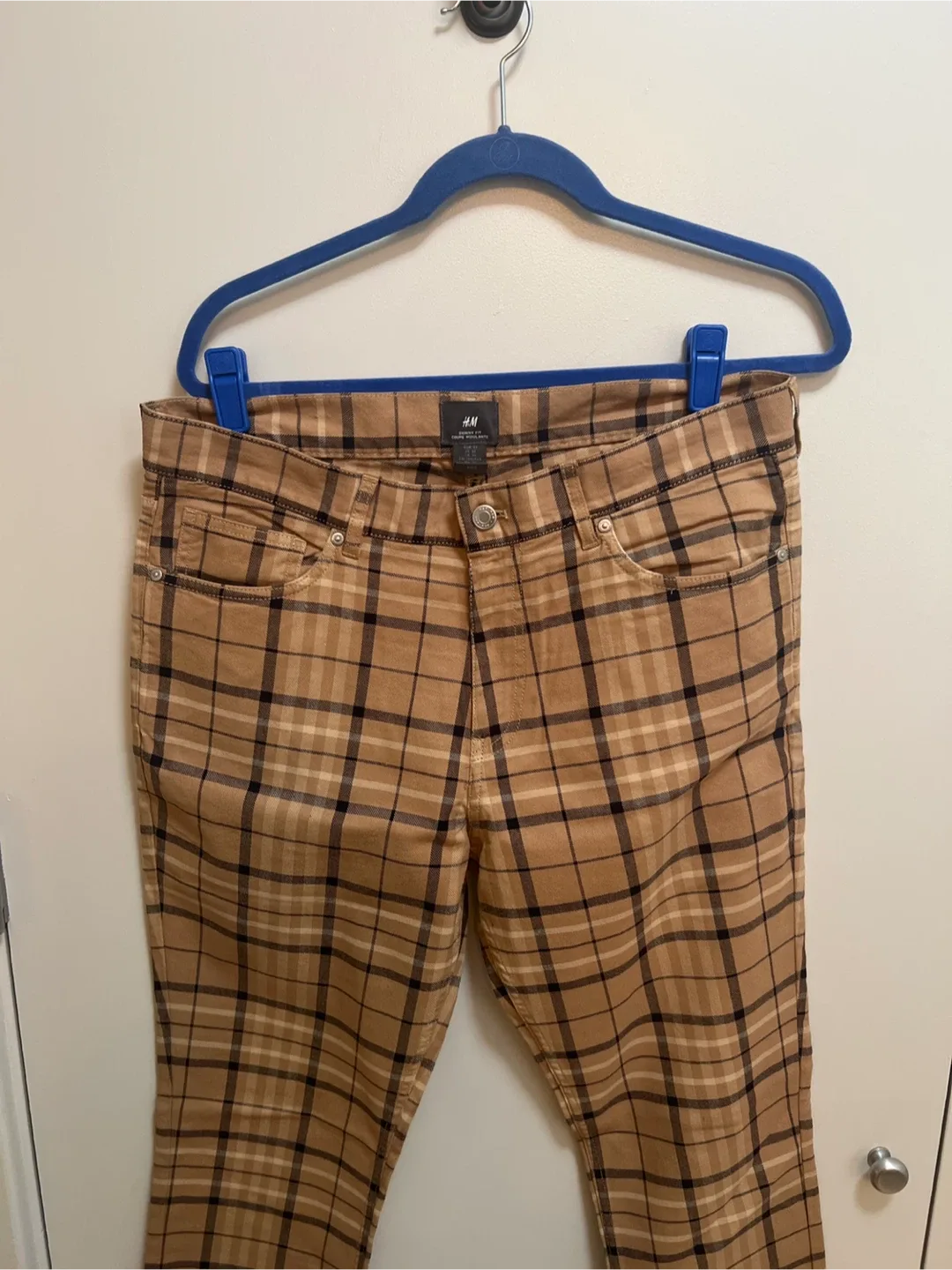 H&M Skinny Fit Plaid Pants - US 33 thumbnail
