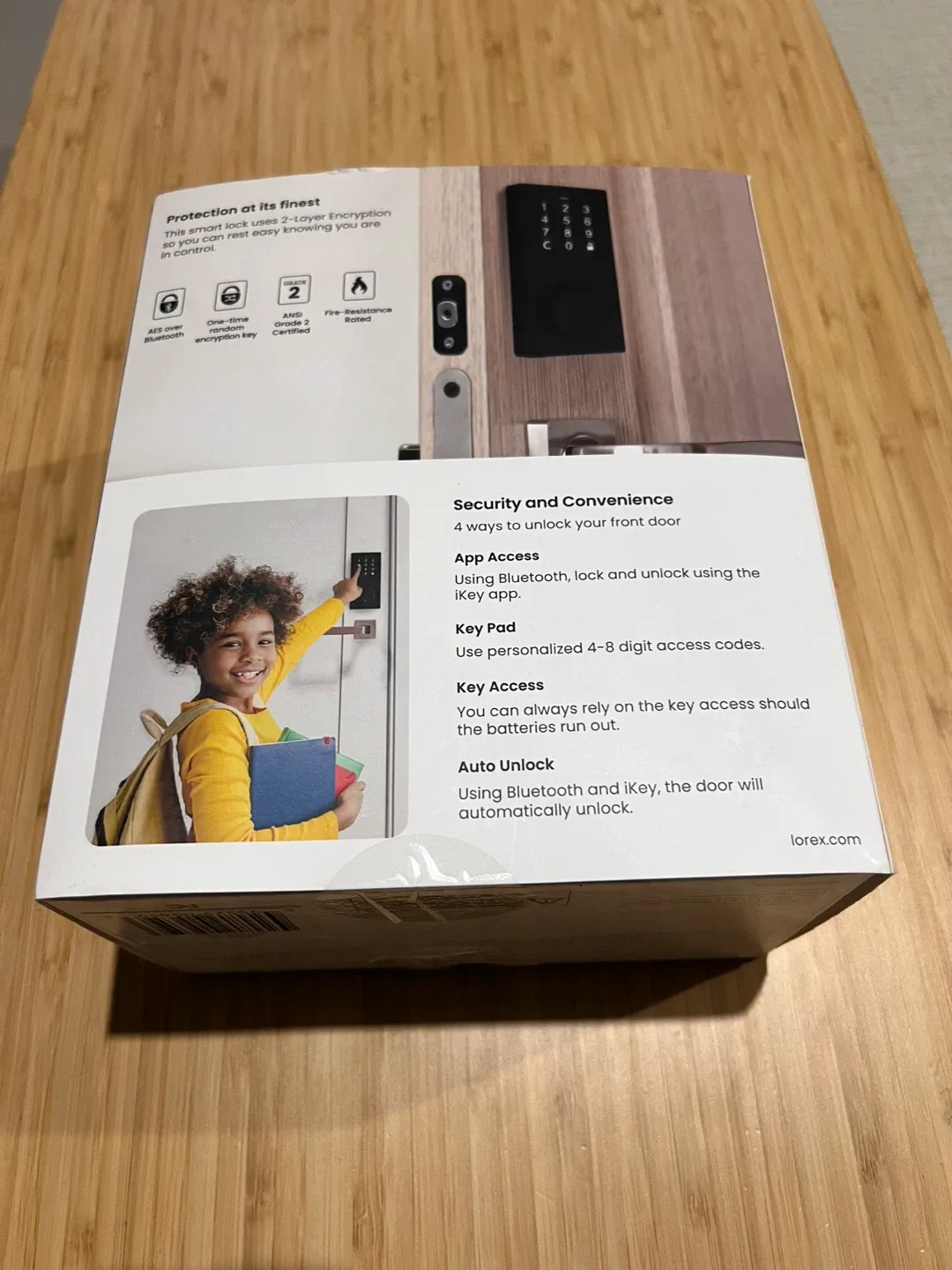 Lorex Bluetooth Deadbolt Smart Lock with Touchpad - New image indicator(2)