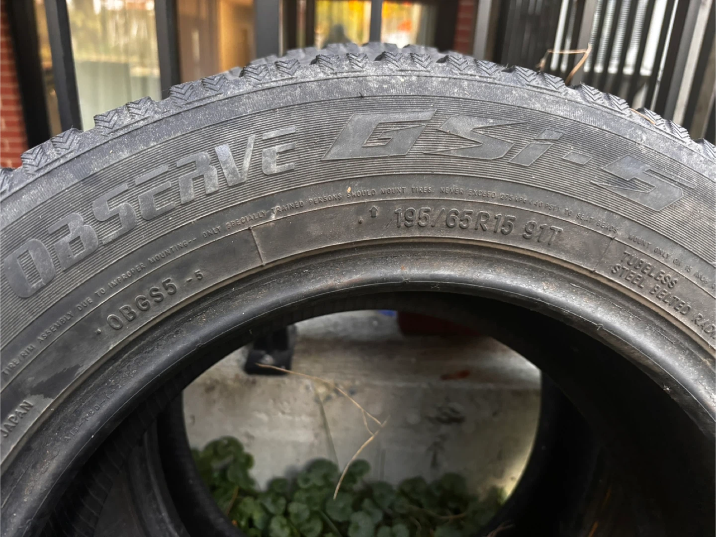 4 pneus d’hiver Toyo Observe 195/65R15 – 6/32” – bon état - photo 2