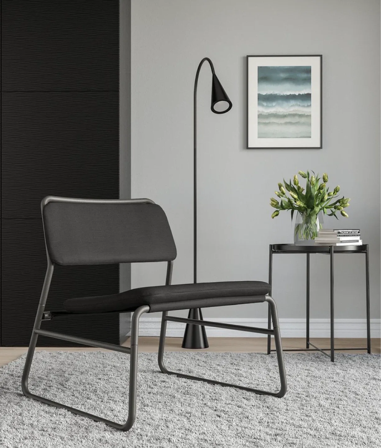 Ikea Stenlille Lounge Chair - Dark Grey thumbnail