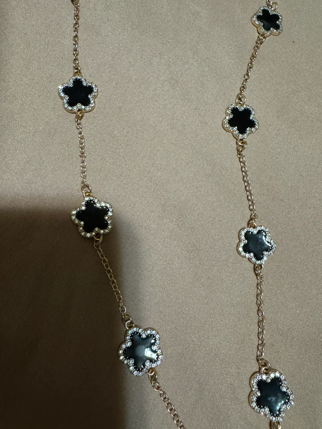 Gold plated Van Cleef & Arpels Alhambra Necklace