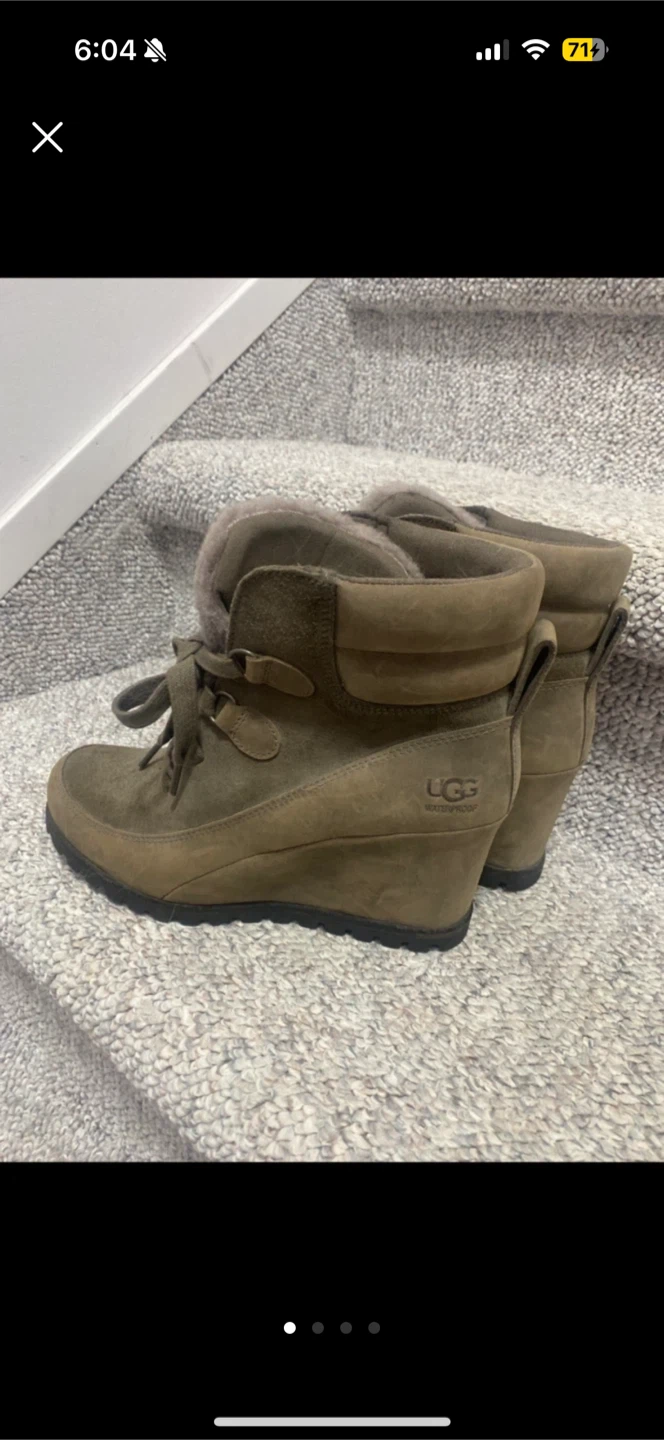 UGG Wedge Heel Boots - Size 7.5