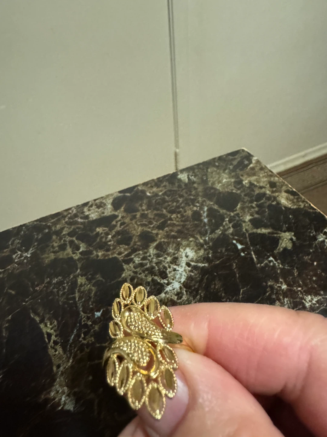 Gold plated Ring size 9