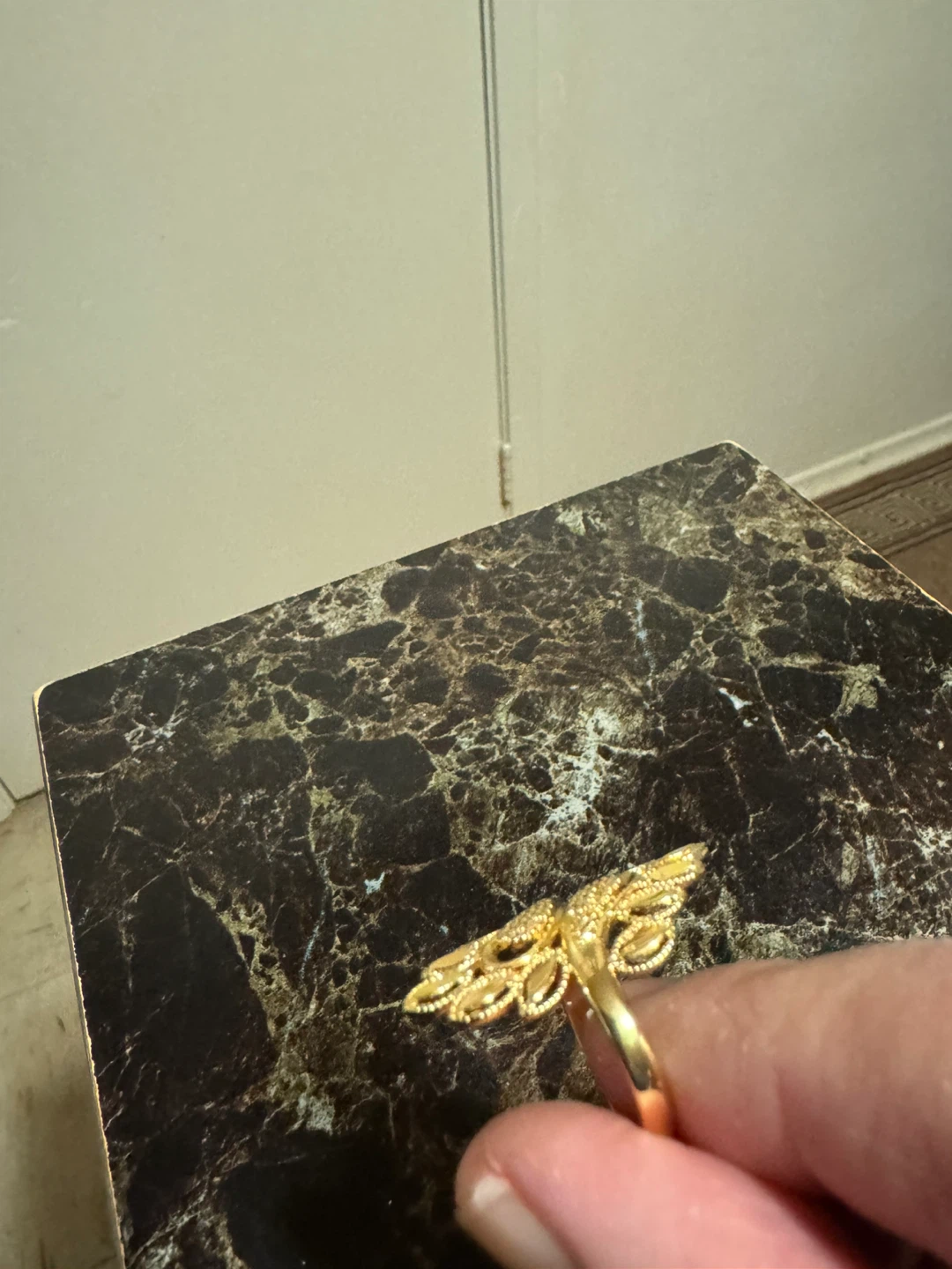 Gold plated Ring size 9 - photo 2