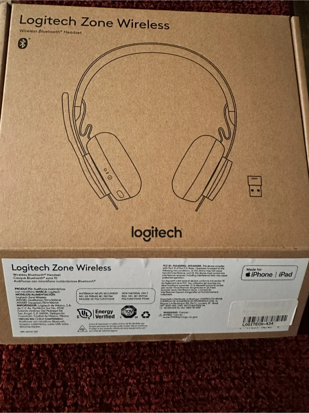 Logitech Zone Wireless Bluetooth Headset image indicator(2)