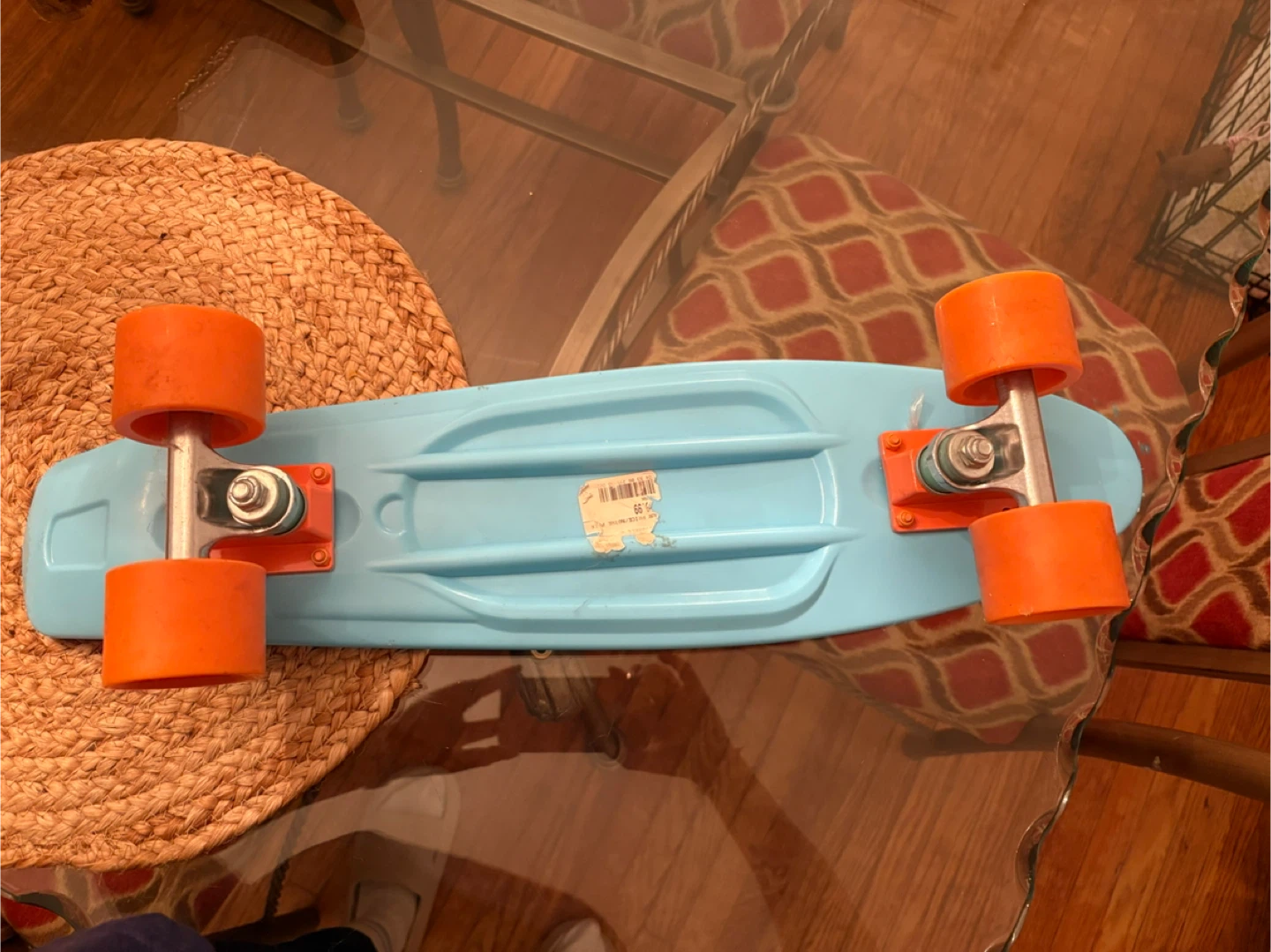 Penny Board Skateboard - Blue with Orange Wheels - photo 2