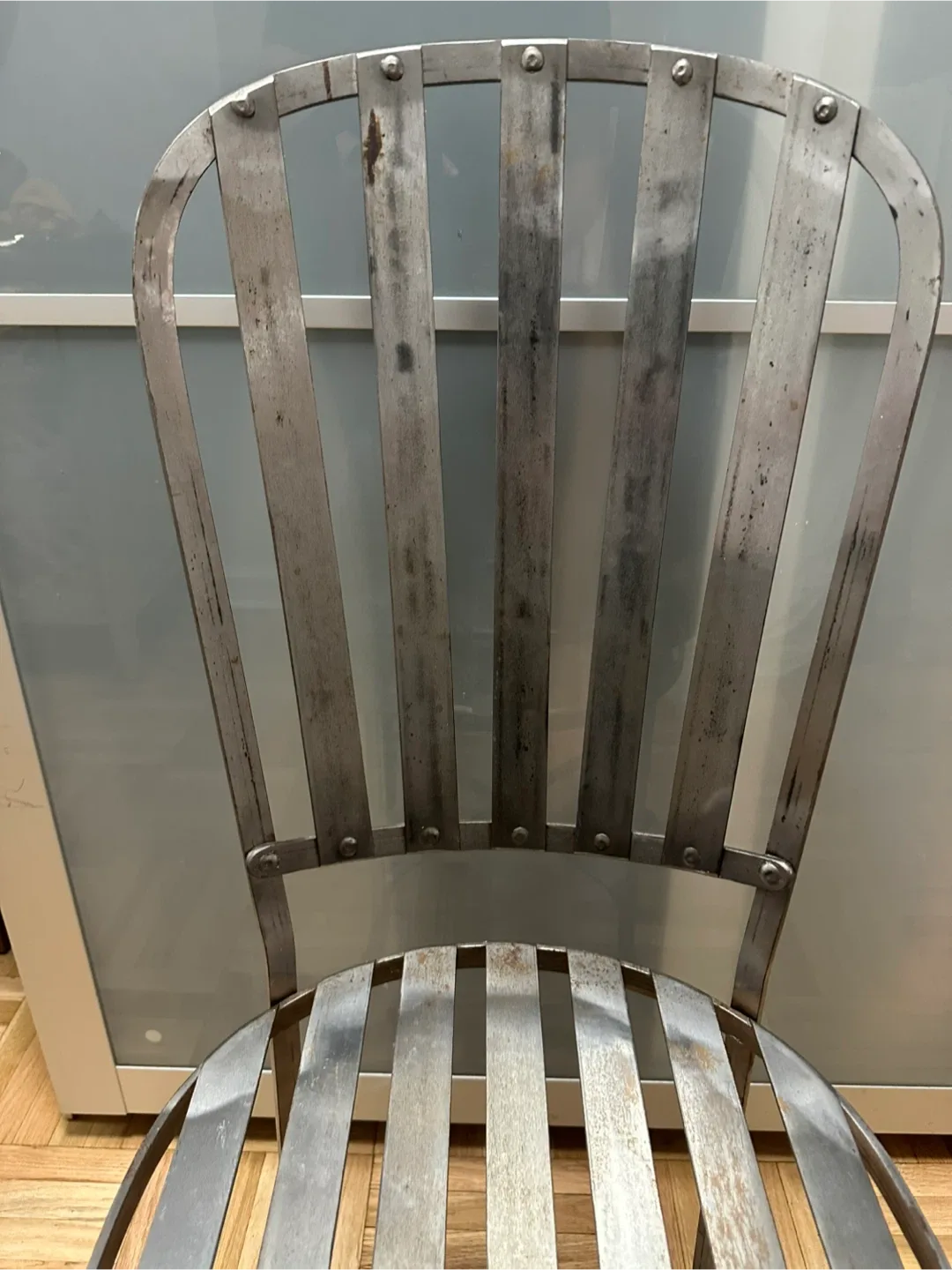 Metal Industrial Style Dining Chair image indicator(2)