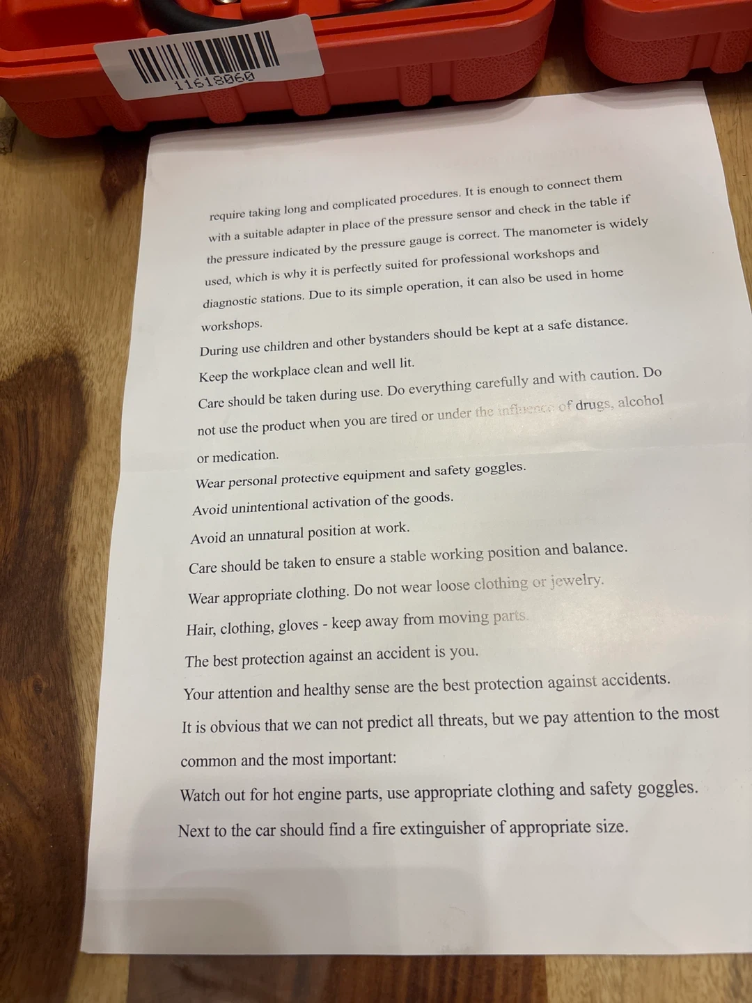 TU-114 Injection Pressure Tester Kit (NEW) - photo 4