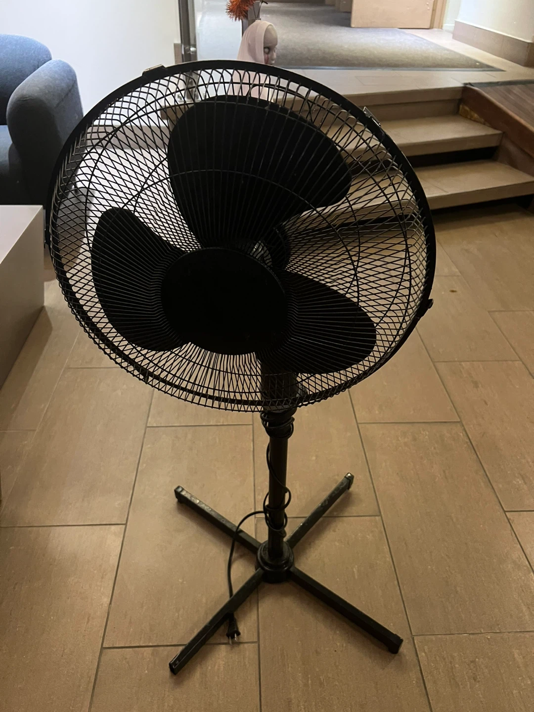 Black Standing Fan