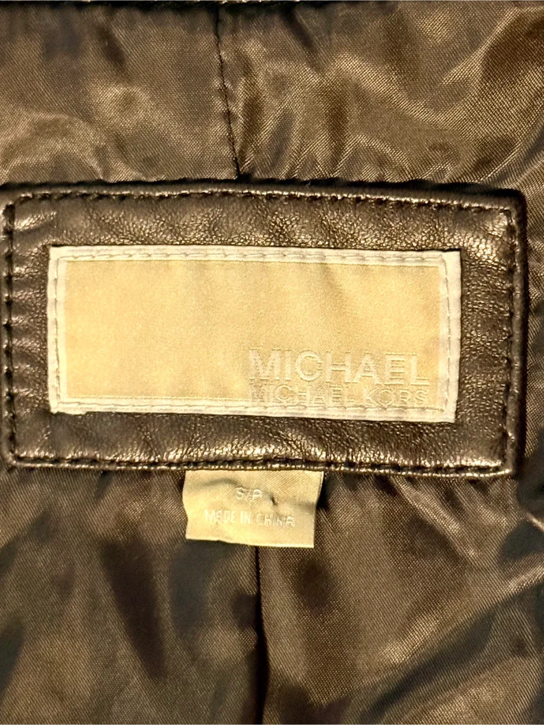 Michael Kors Leather Jacket, Size S image indicator(4)
