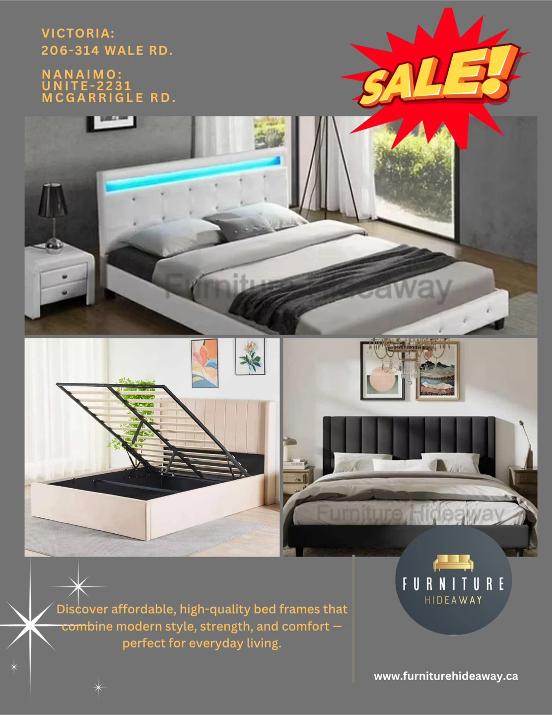 FURNITURE SALE- Bed Frames, Dining Sets, Sofas, and More!🛋️🛌
