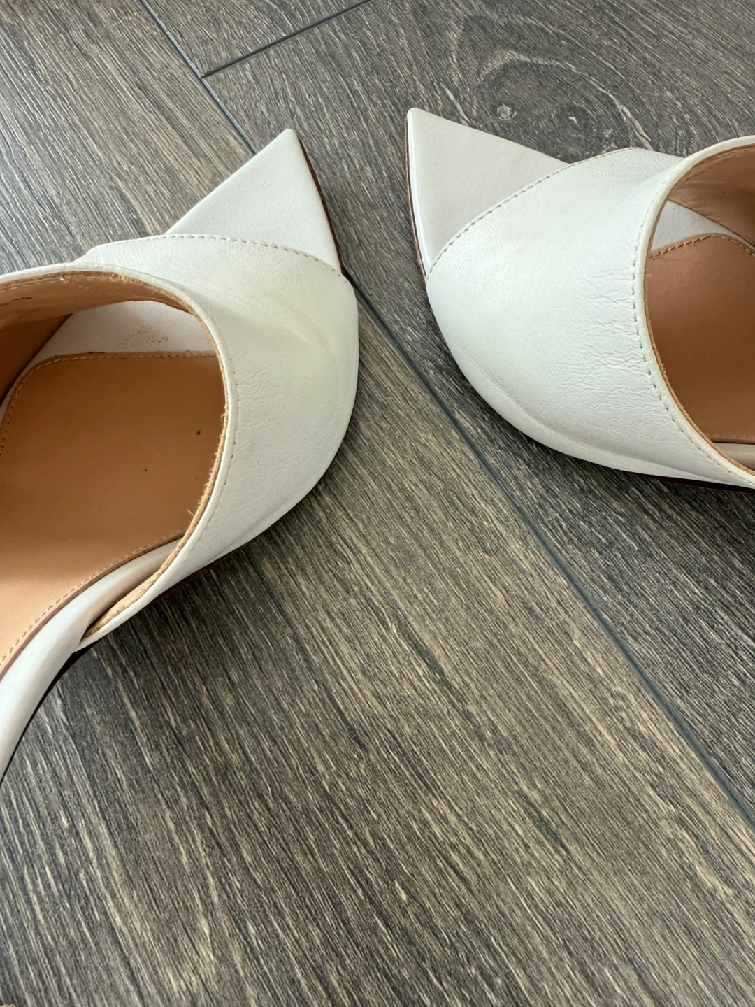 Gianvito Rossi White Leather Heels - Size 36.5 - photo 5