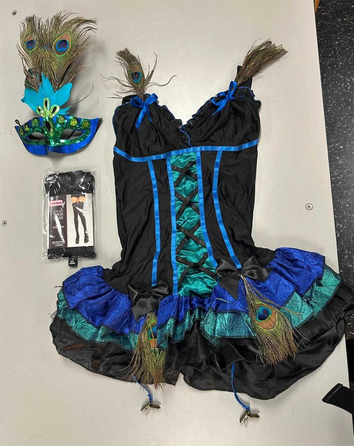 Midnight Peacock Costume, Size XS - photo 2
