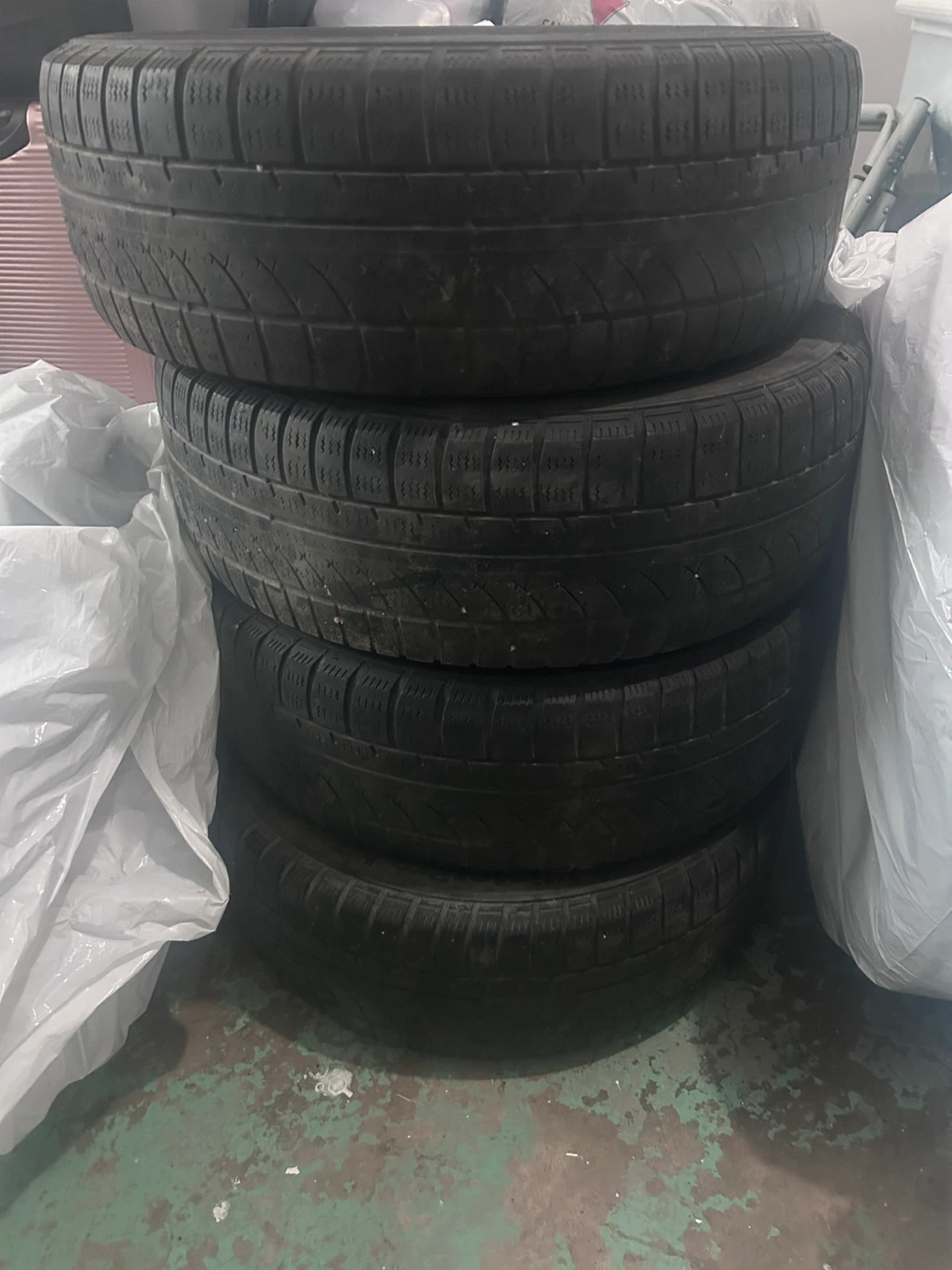 Set of 4 steel rims