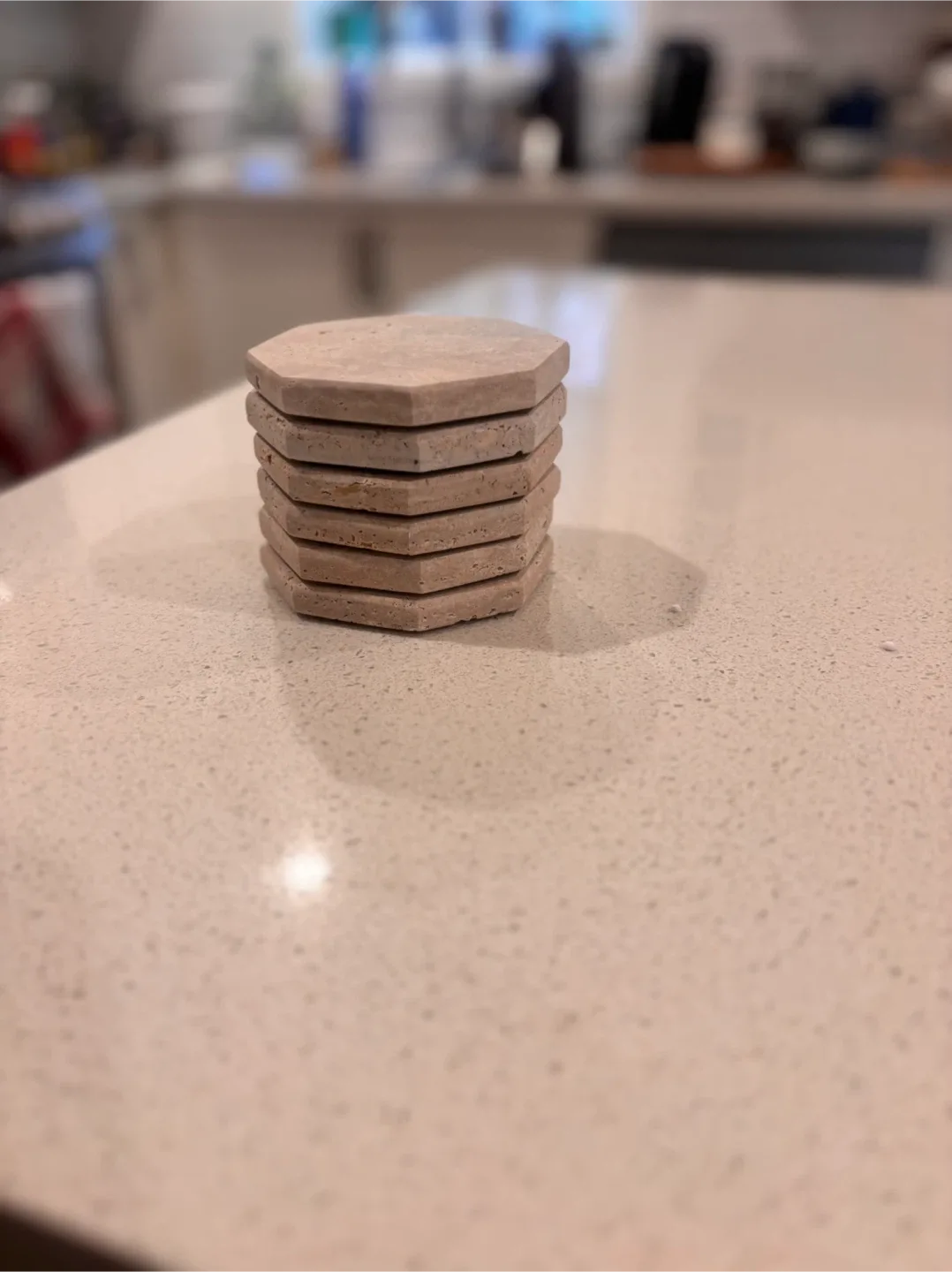 Set of 6 Stone Coasters - Octagon image indicator(4)