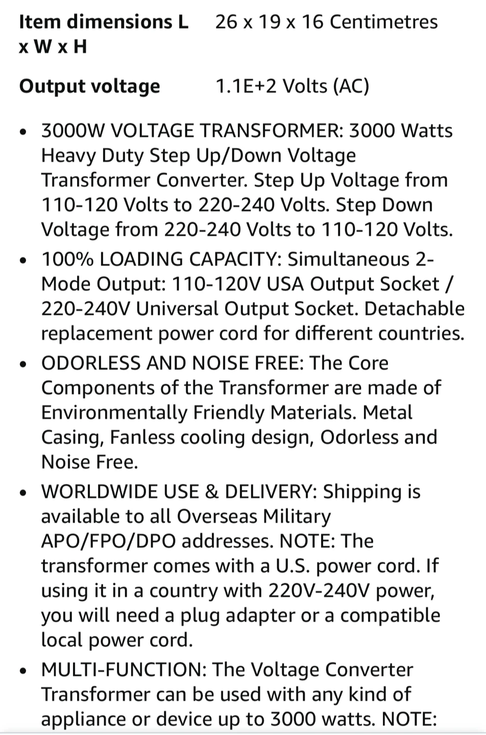 LVYUAN 3000W Voltage Transformer Converter - photo 3