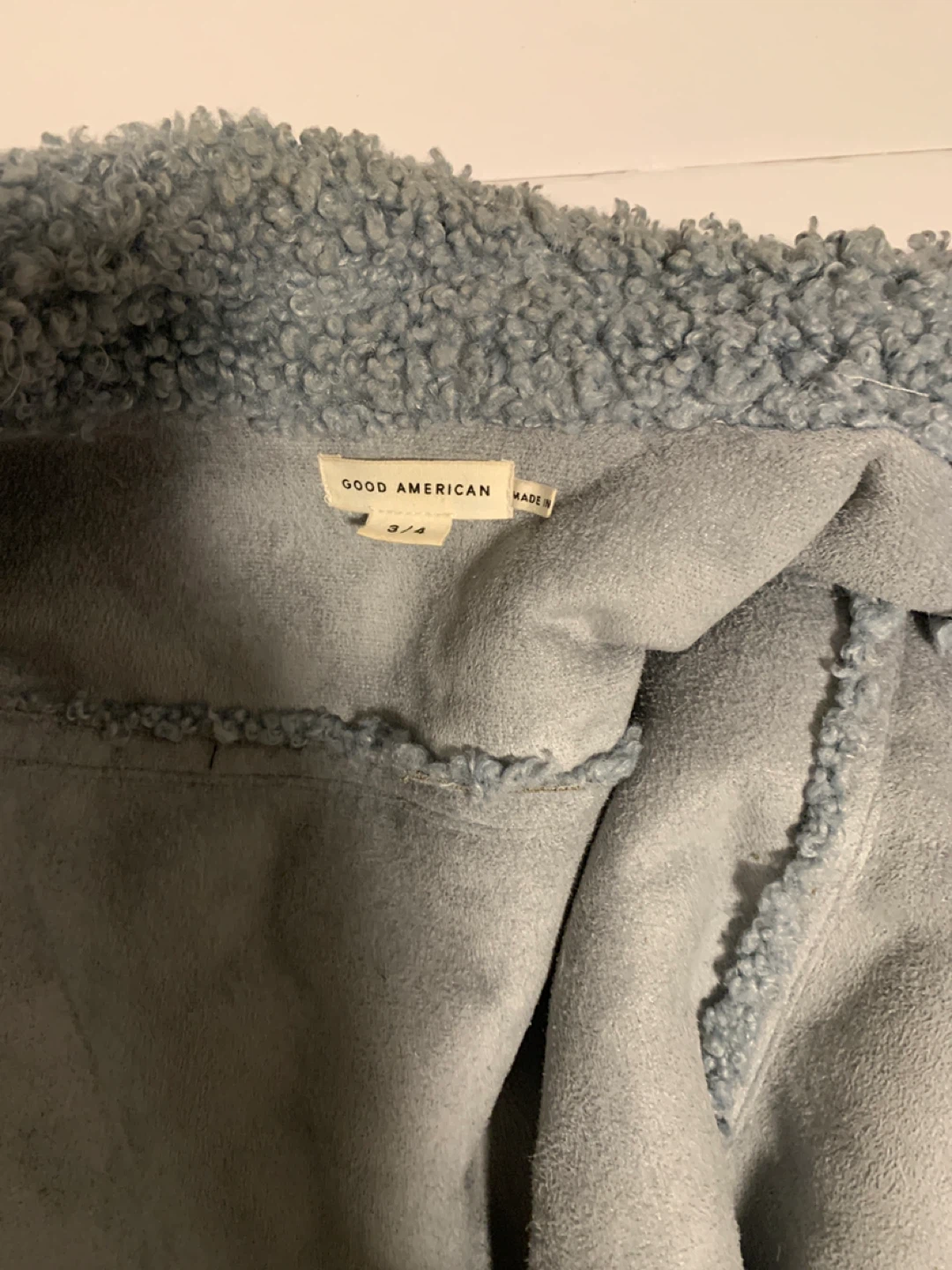 Good American Sherpa Jacket Size 3/4 - photo 3