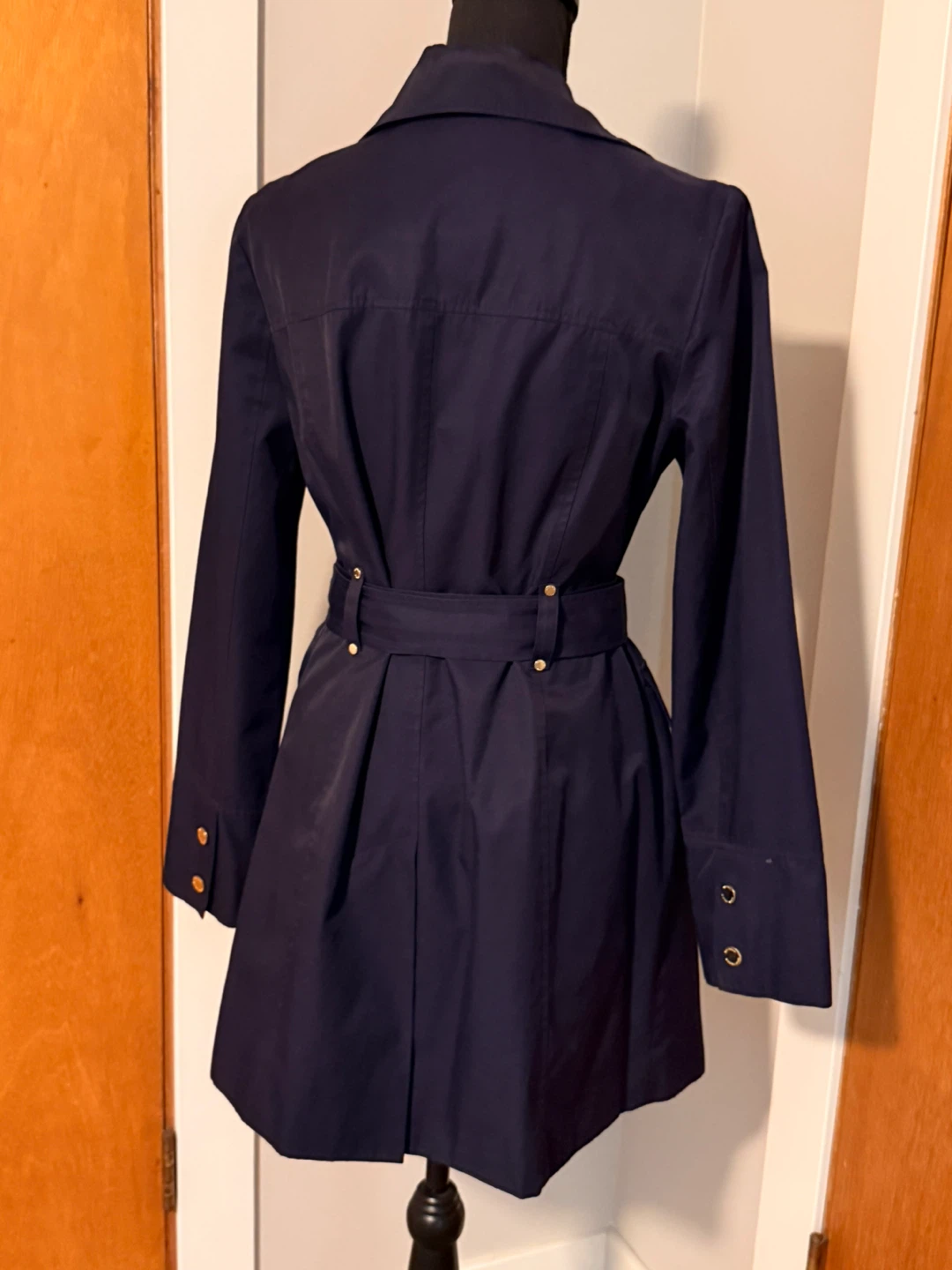 Michael Michael Kors Navy Trench Coat - Size S *Authentic - photo 2