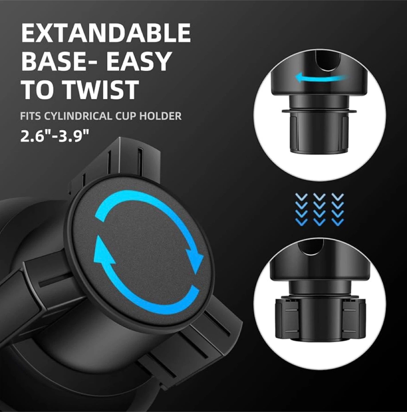 Car Cup Holder Expander Adapter - photo 3