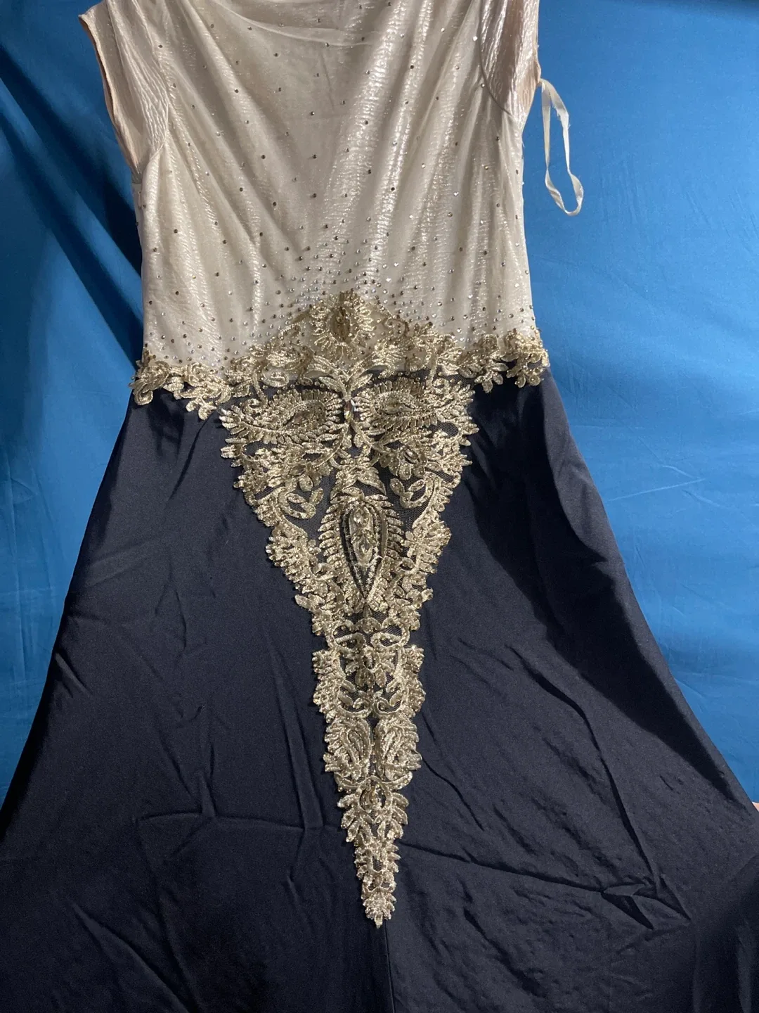 Elegant Black & Gold Embellished Dress image indicator(10)