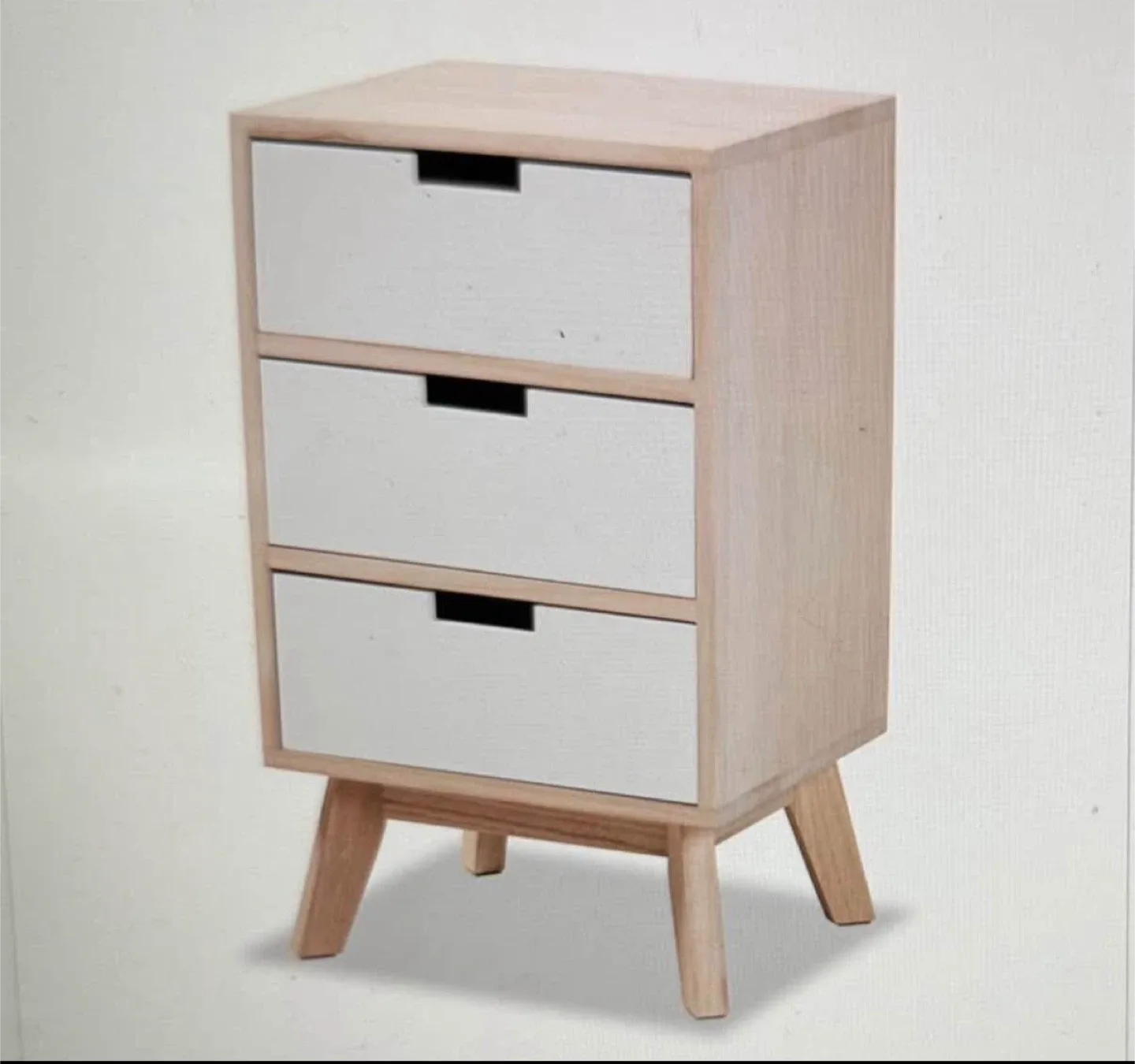 Three-Drawer Bedside Table set of 2 nightstands thumbnail