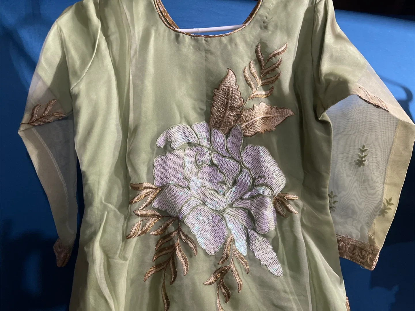 Green Embroidered Salwar Kameez image indicator(7)