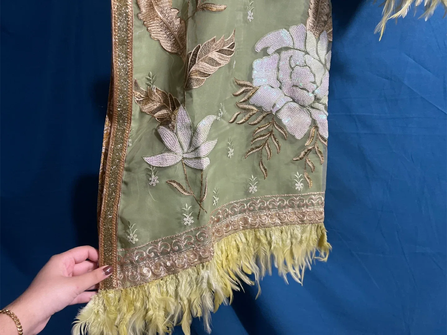 Green Embroidered Salwar Kameez image indicator(4)