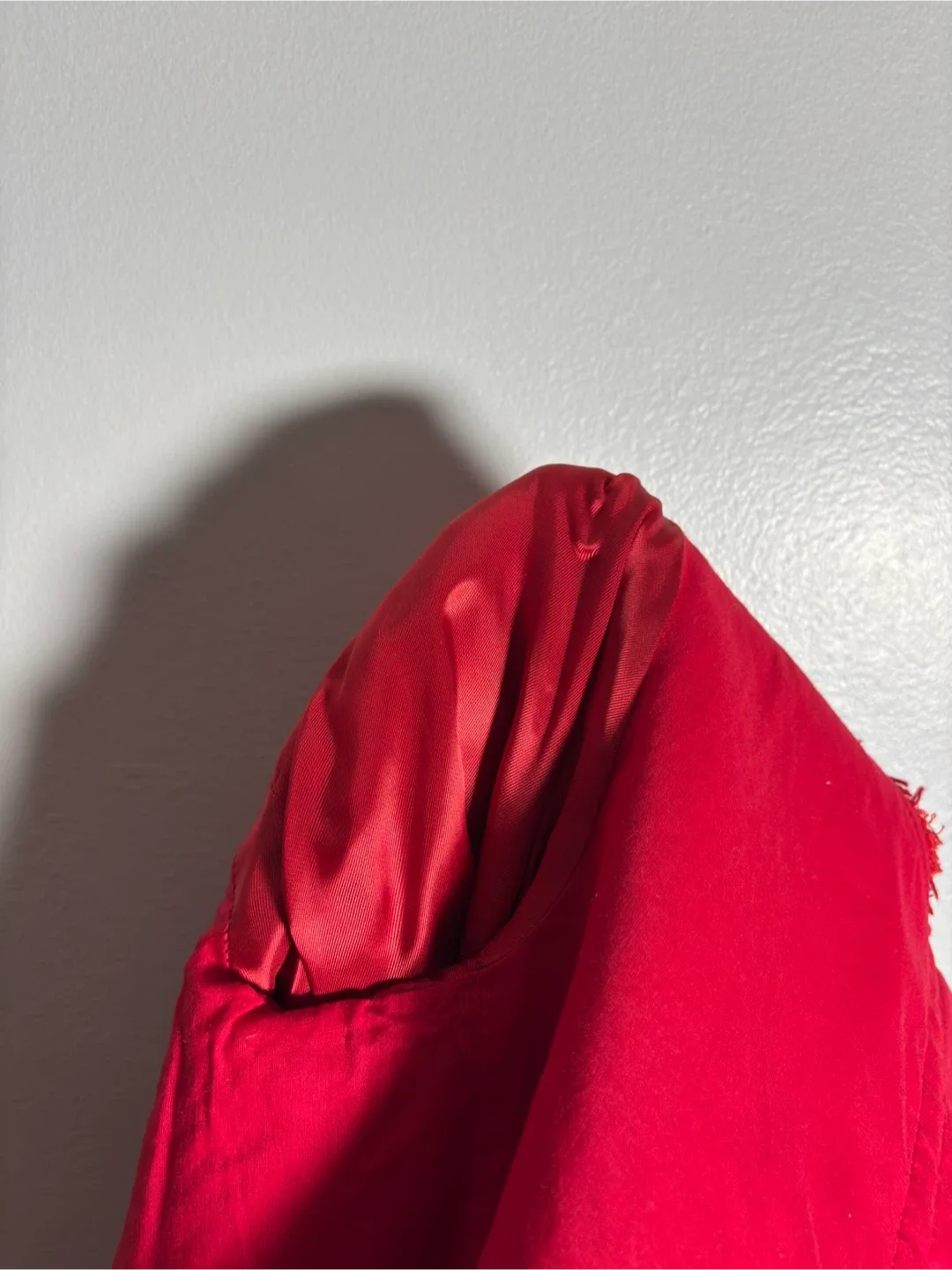 Maje Red Fringed Cropped Tweed Jacket - Snap Deal! image indicator(2)