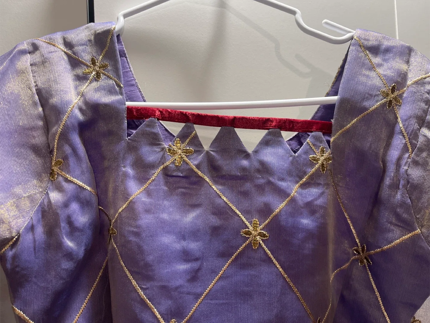 Purple & Gold Embroidered Shalwar Kameez image indicator(6)