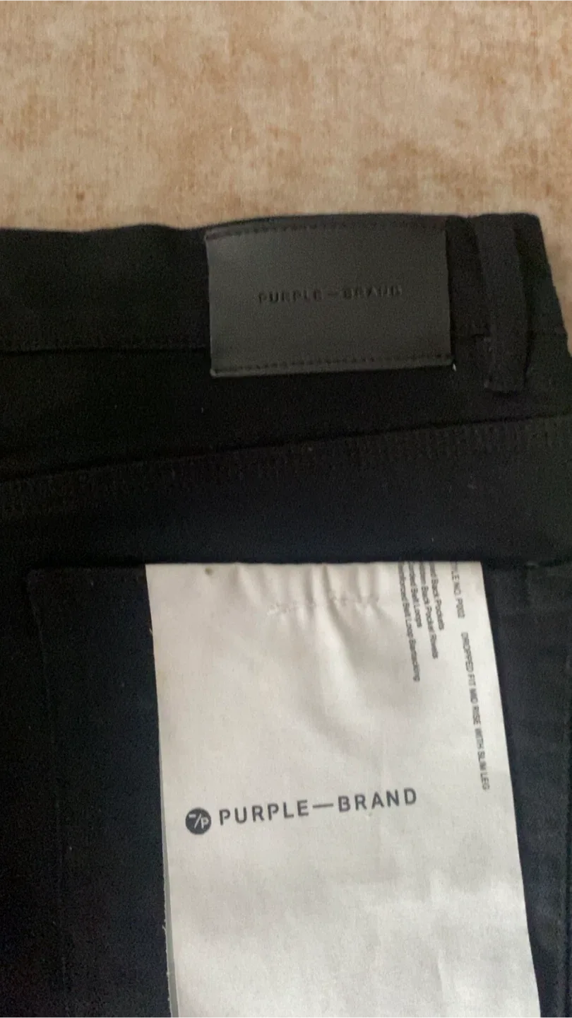 Purple Brand P001 Black Jeans image indicator(5)