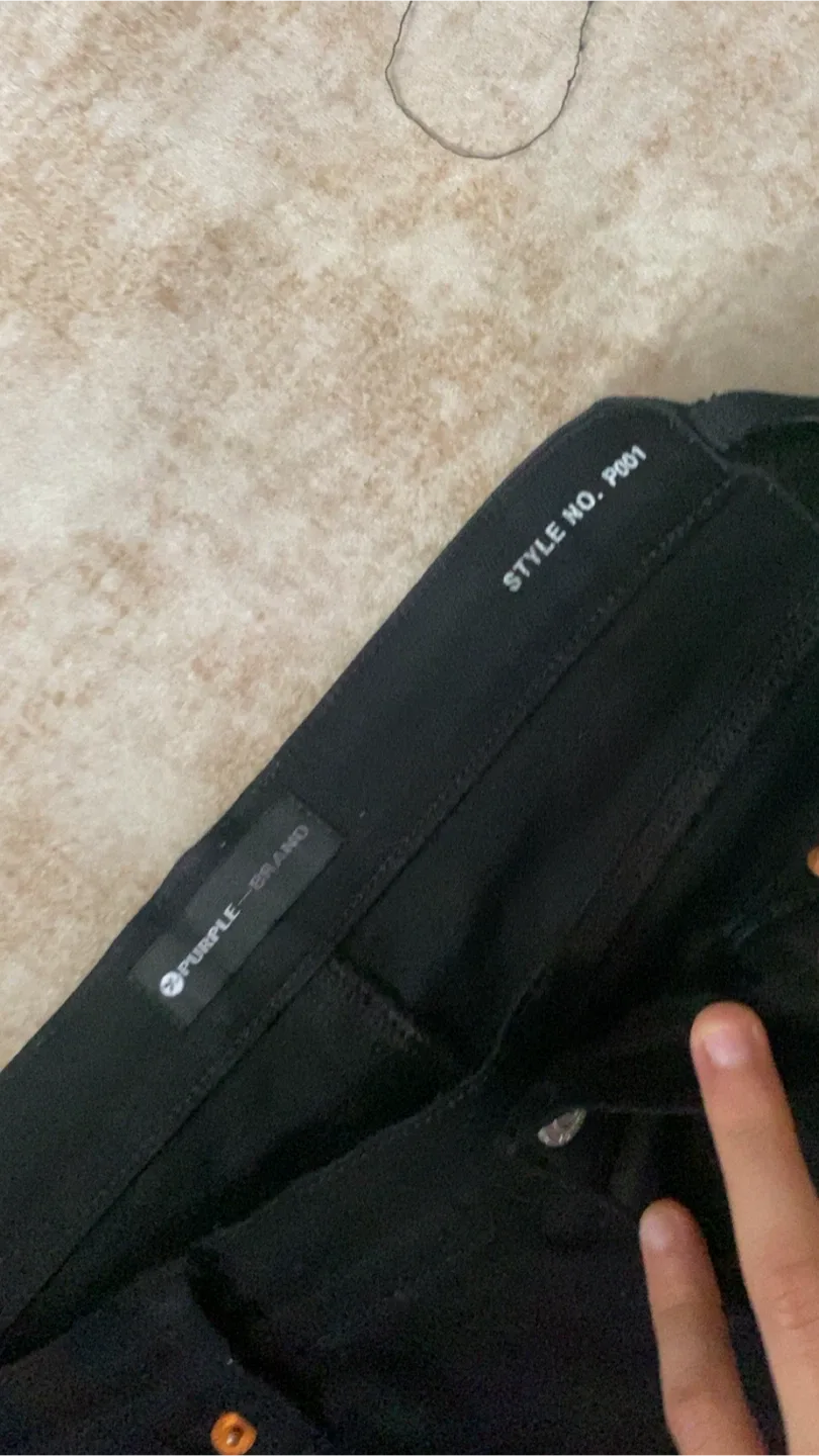 Purple Brand P001 Black Jeans image indicator(4)