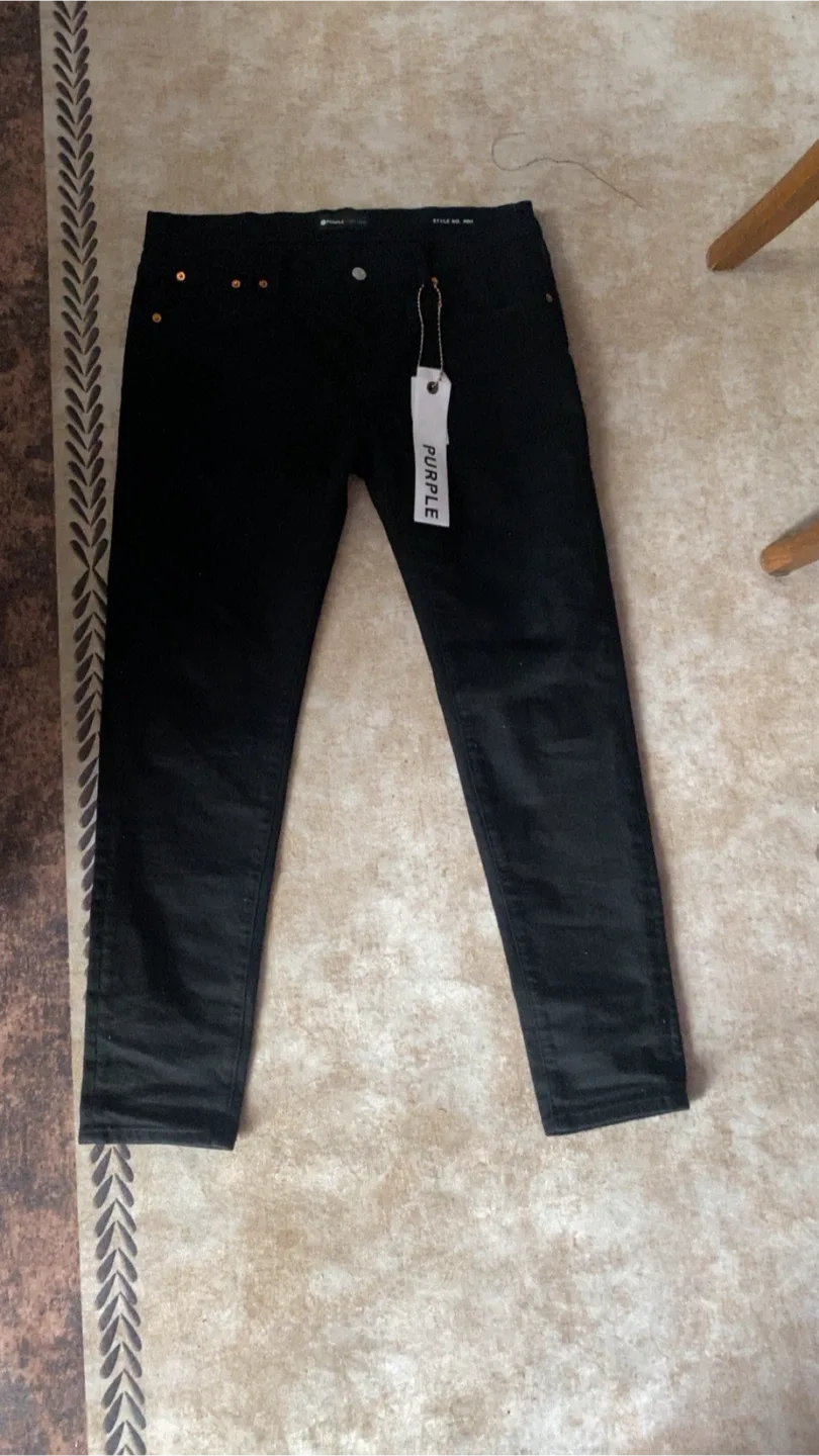 Purple Brand P001 Black Jeans image indicator(3)