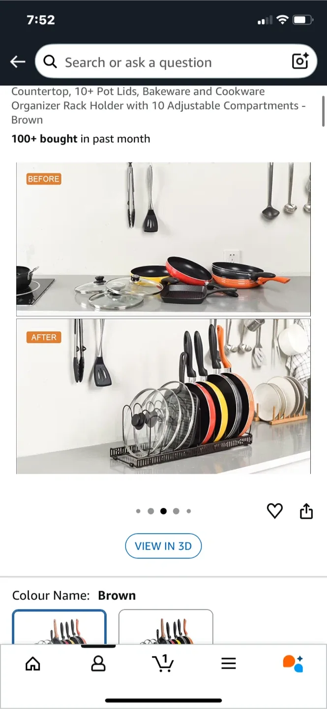 Countertop Pot Lid, Bakeware Rack