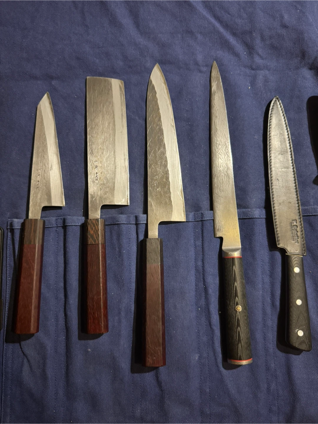 Hitohira blue #2 carbon steel knife and other knives - photo 2