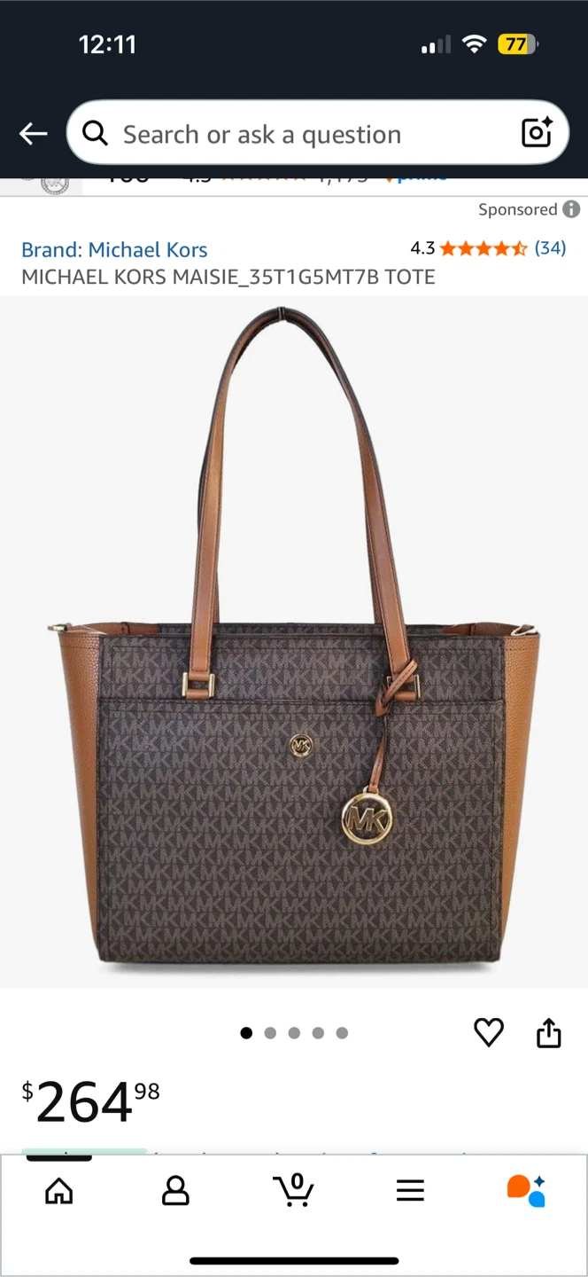 New Michael Kors Maisie Tote Bag - photo 3