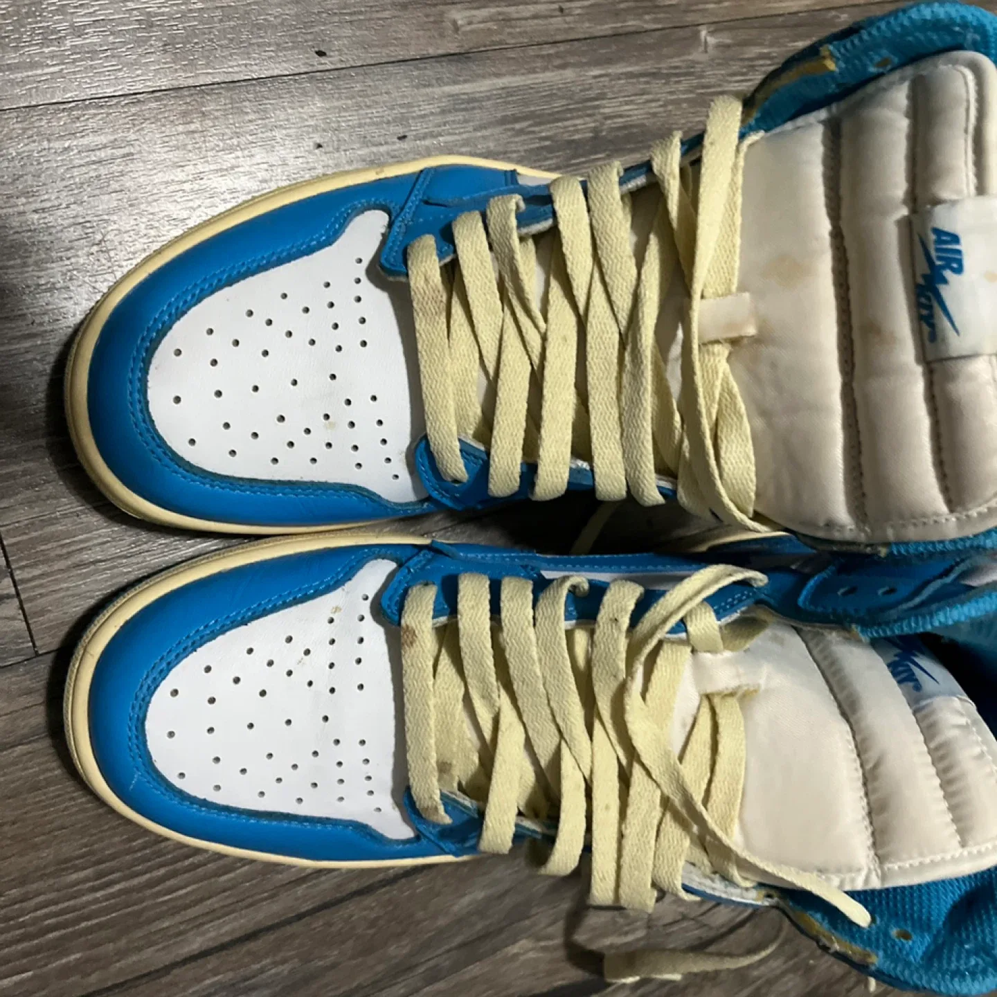 Rever Blue & White High-Top Sneakers image indicator(4)