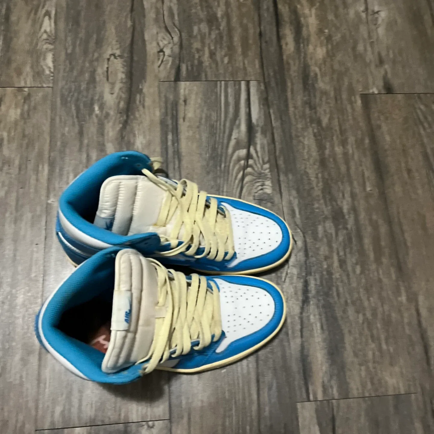 Rever Blue & White High-Top Sneakers image indicator(5)