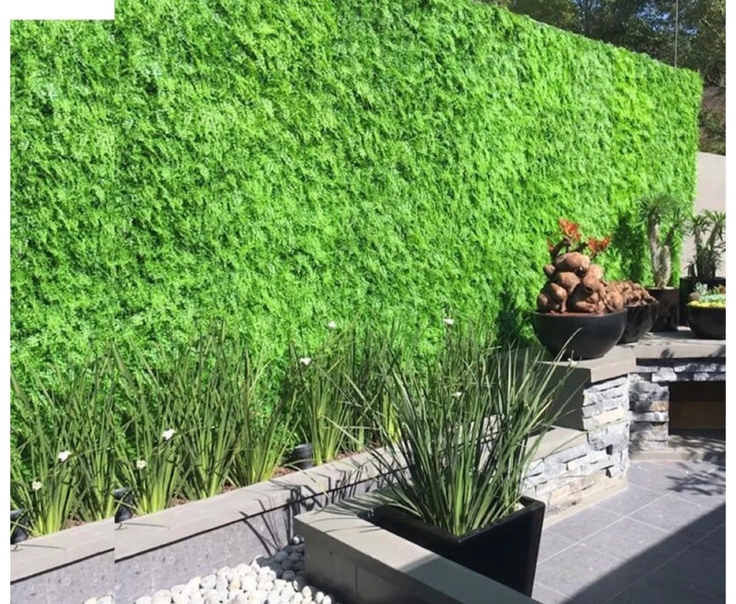 4pc,Artificial Decorative Maya Leaves Wall Panels,20x20 Inches image indicator(4)