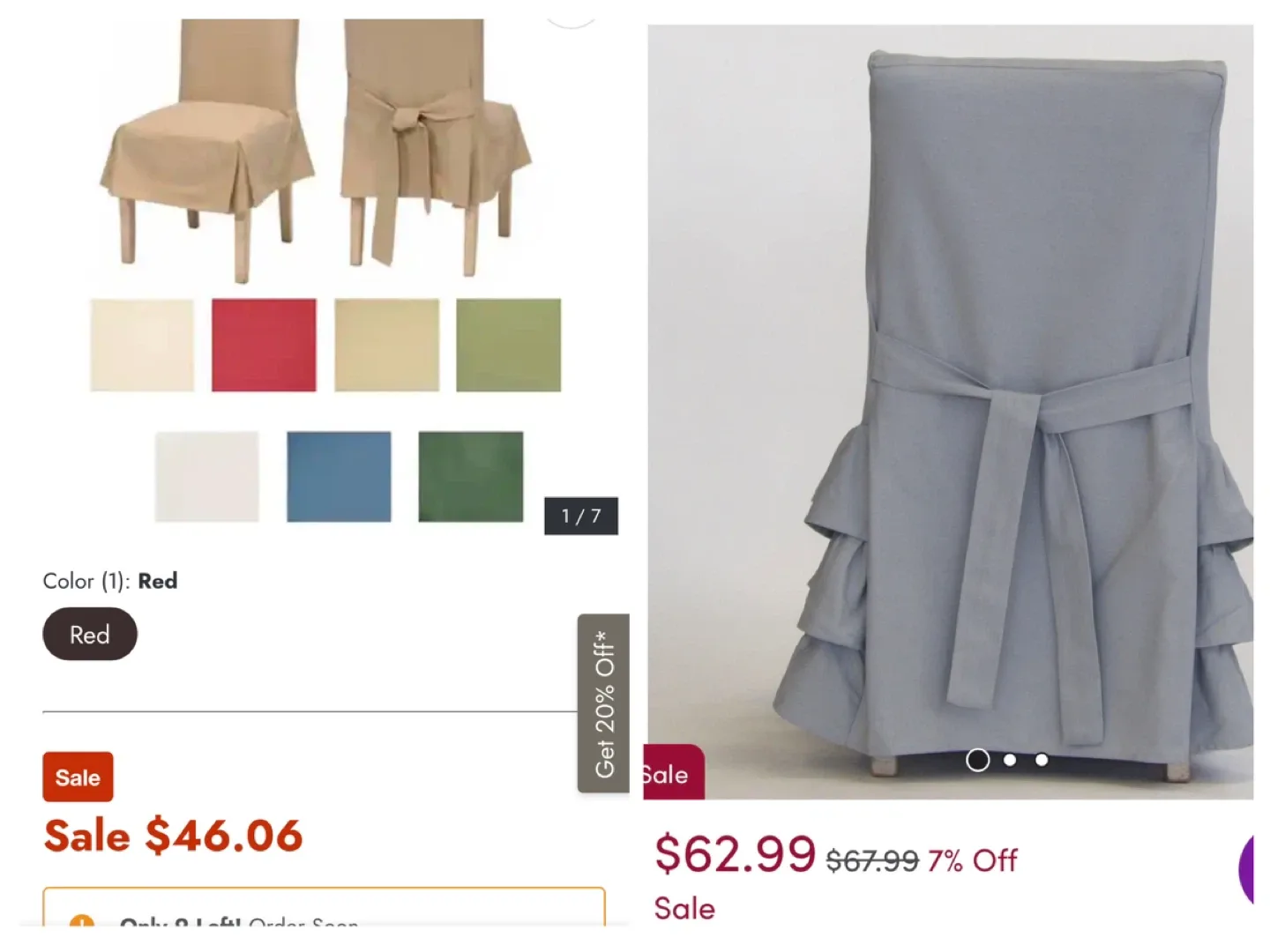 SIX (6) Black fabric dining Chair Covers image indicator(2)