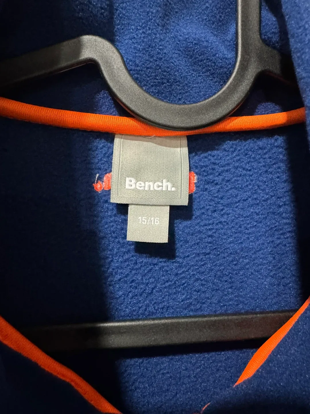 BENCH FLEECE FULL ZIPPER BOYS 15/16 NEW WITH TAG image indicator(2)