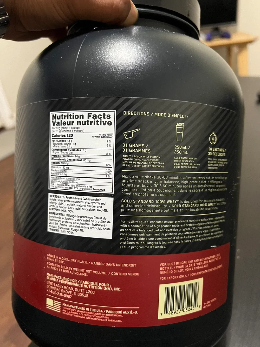 Optimum Nutrition Gold Standard 100% Whey - Strawberry image indicator(3)