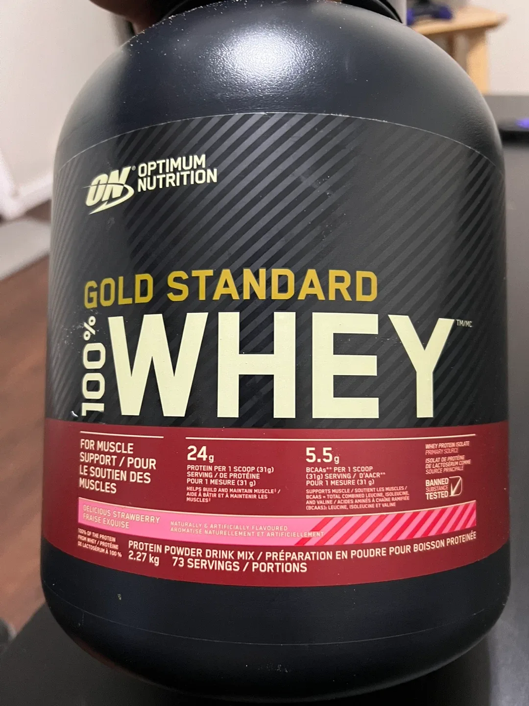Optimum Nutrition Gold Standard 100% Whey - Strawberry image indicator(2)