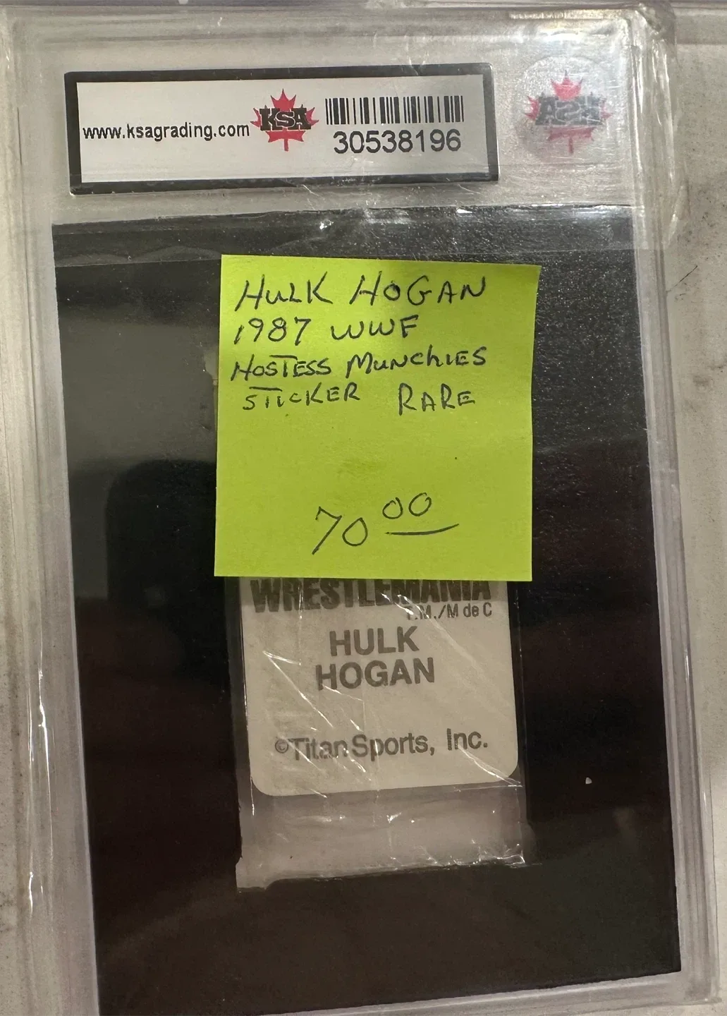 KSA GRADED HOSTESS MUNCHIES HULK HOGAN CARDS image indicator(10)