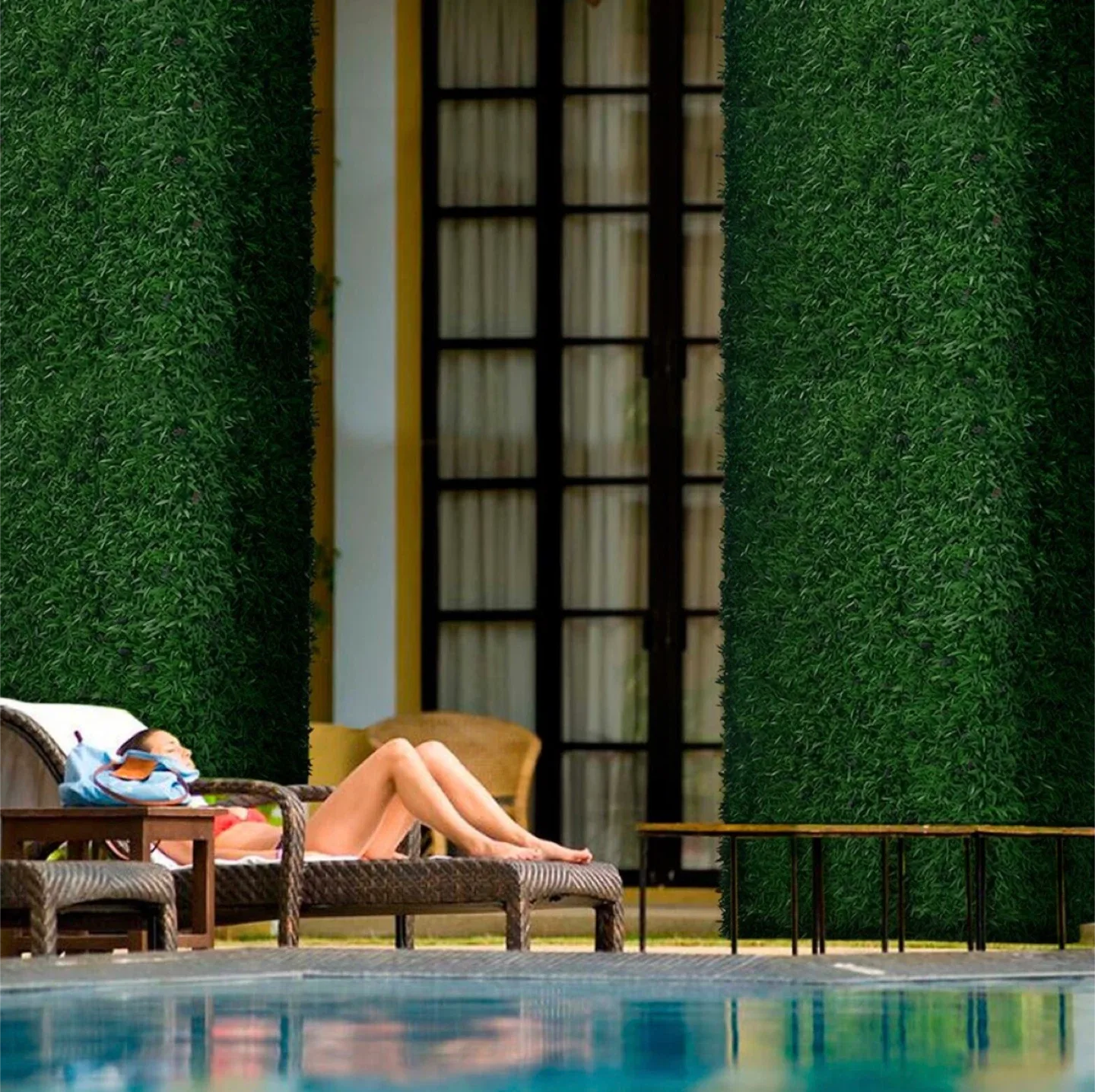 4pc,Artificial Decorative Acapulco Leaves Wall Panels ,20x20 image indicator(3)