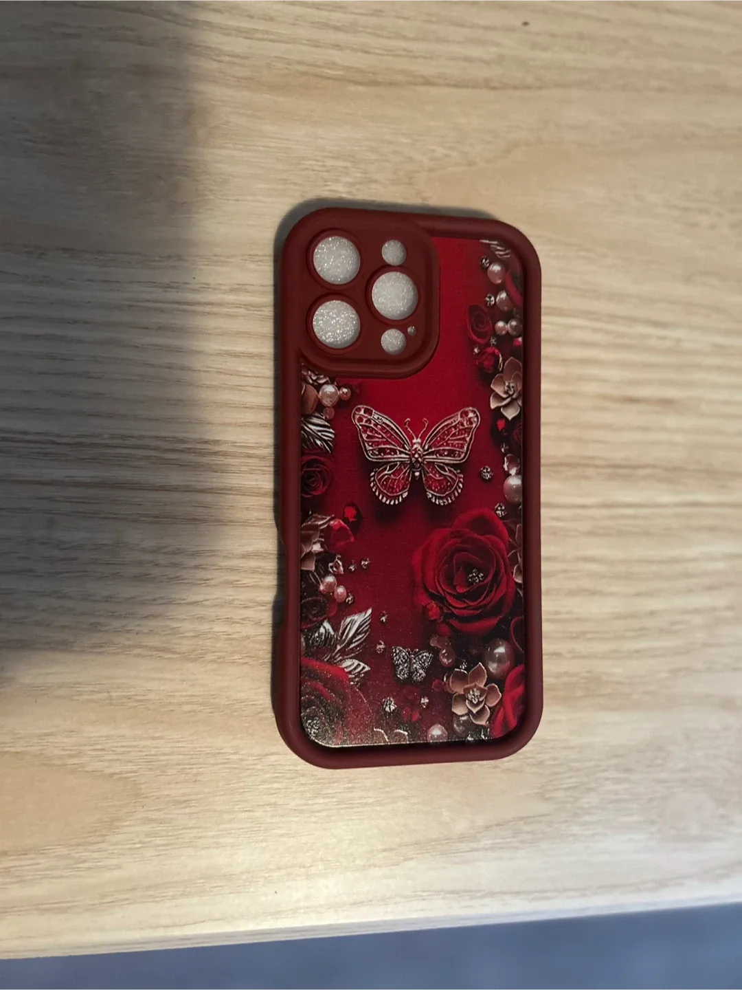 Red Floral iPhone Case image indicator(2)